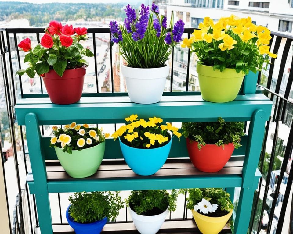 Blumenregale für den Balkon