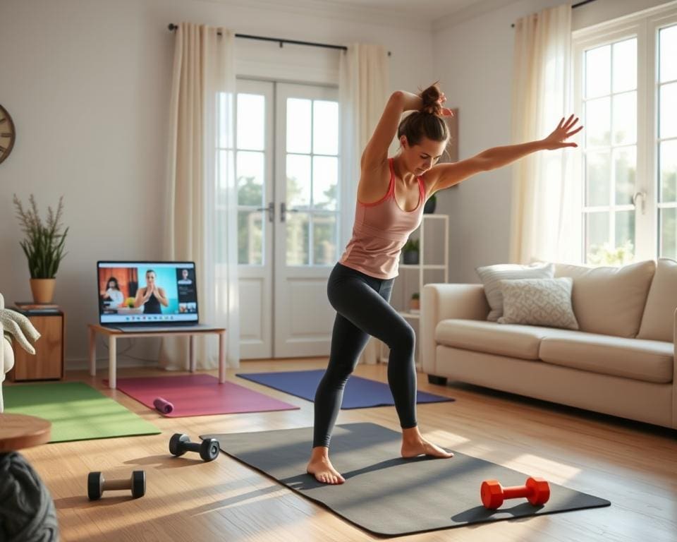 Flexibilität und Zeitersparnis in virtuellen Fitnesskursen