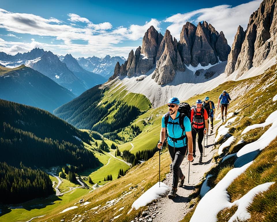 Italienische Berge: Wandern und Skifahren in den Dolomiten