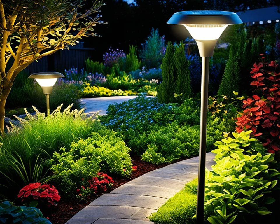 LED Solarlampen und Solarstrahler für den Garten