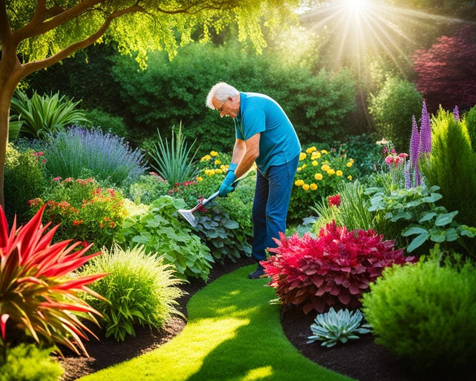 Pflanzenpflege im Garten