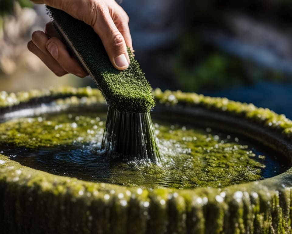 Springbrunnen reinigen