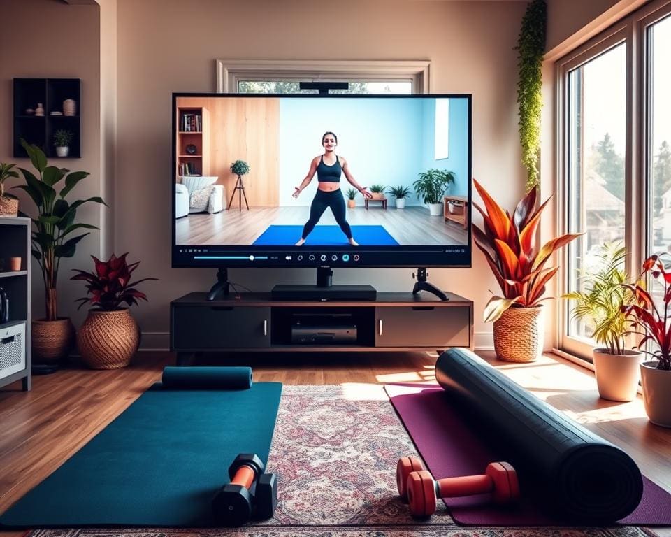 Virtuelle Fitnesskurse: Trainieren von zu Hause