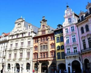 Barocke Fassaden in Salzburg, Österreich