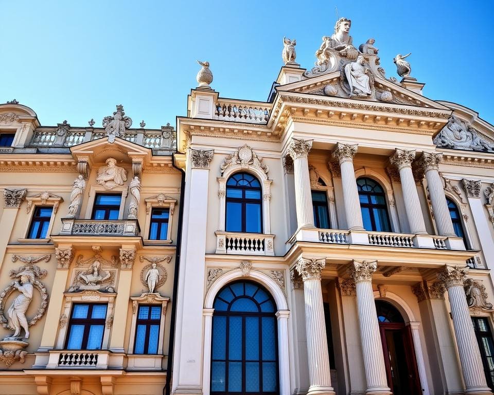 Barocke Fassaden in Wien, Österreich