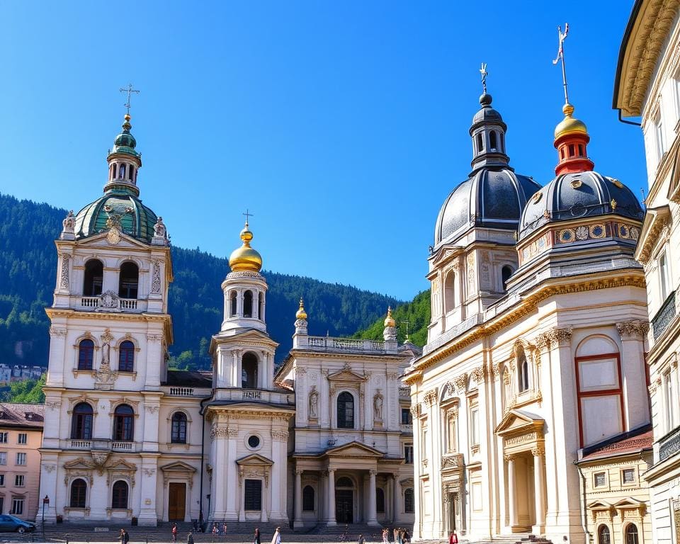 Barocke Kirchen in Salzburg, Österreich