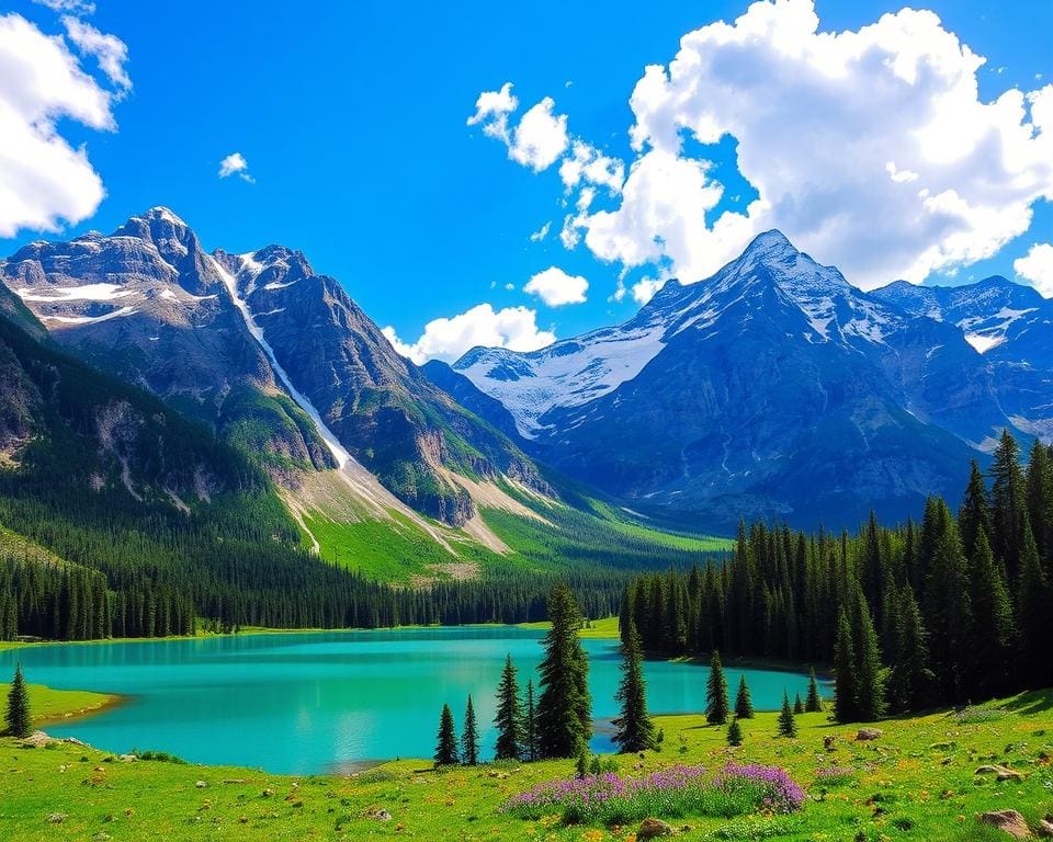 Berglandschaft der Rockies im Jasper Nationalpark