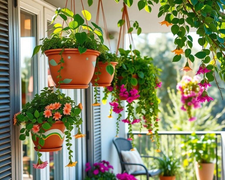 Blumenampeln gestalten: Kreative Ideen für Balkon und Terrasse