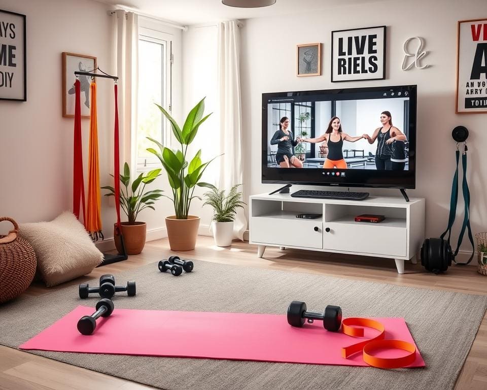 Fitnessprogramm zu Hause