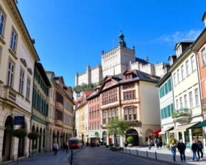 Historische Altstadt in Salzburg, Österreich