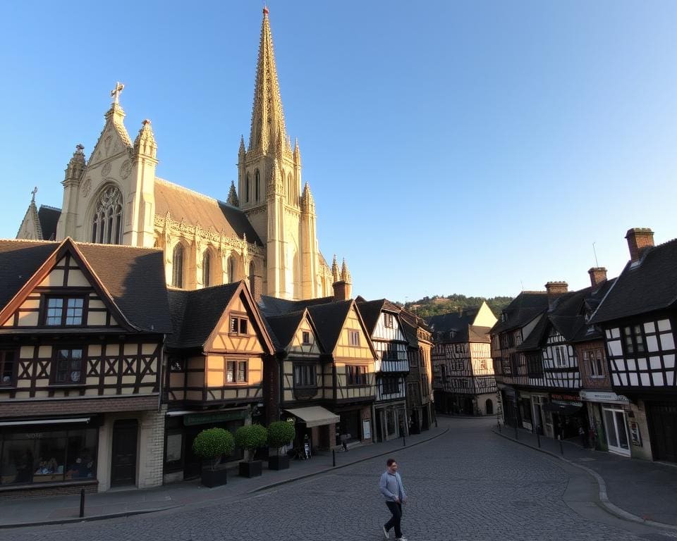 Historische Bauwerke in Rouen, Frankreich