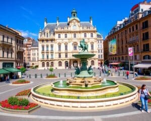 Historische Plätze in Lyon, Frankreich