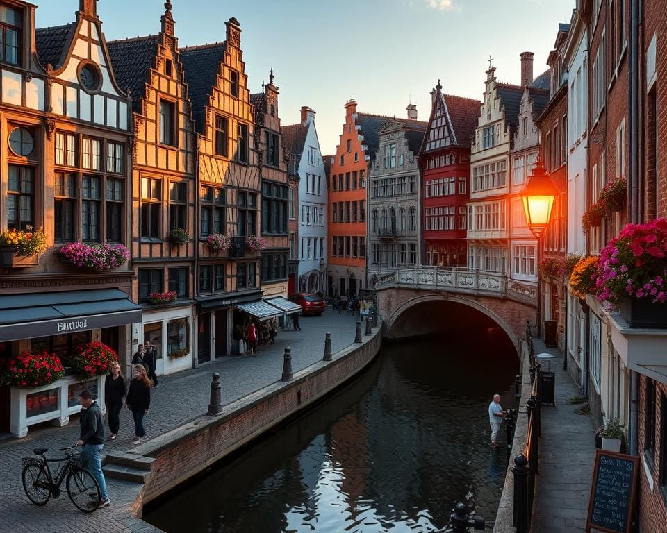 Historische Viertel in Gent, Belgien