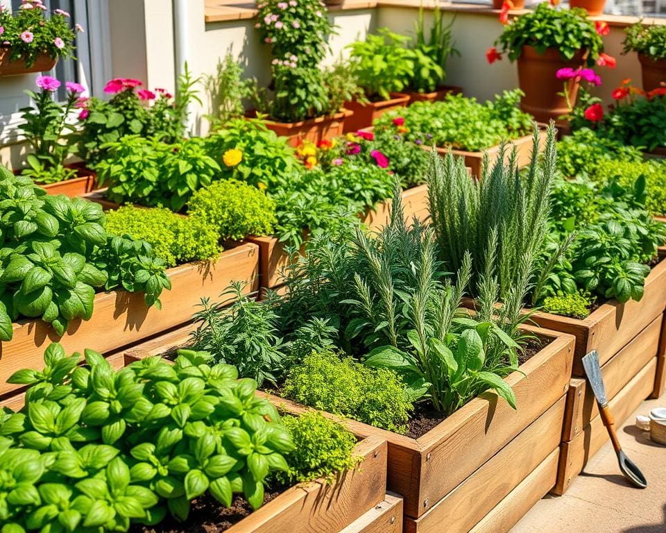 Kräuterbeete auf der Terrasse: Frische Kräuter das ganze Jahr