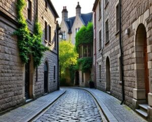 Mittelalterliche Straßen in Derry, Nordirland