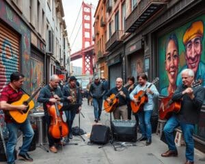 Musik und Kunst in San Francisco, Kalifornien