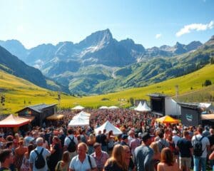 Musikfestivals in Bergkulissen