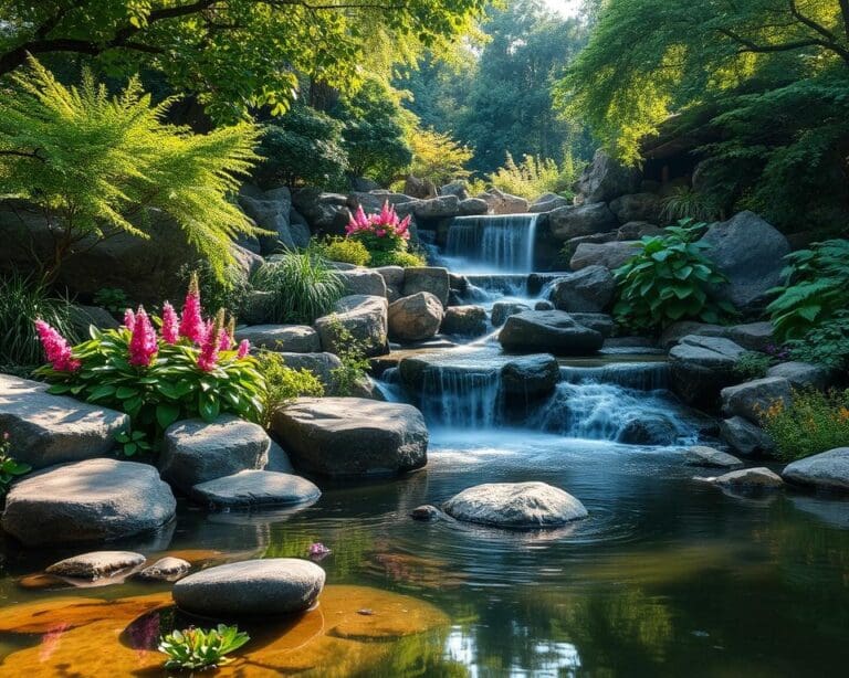 Wasserfälle im Garten: So gestalten Sie ein beruhigendes Element