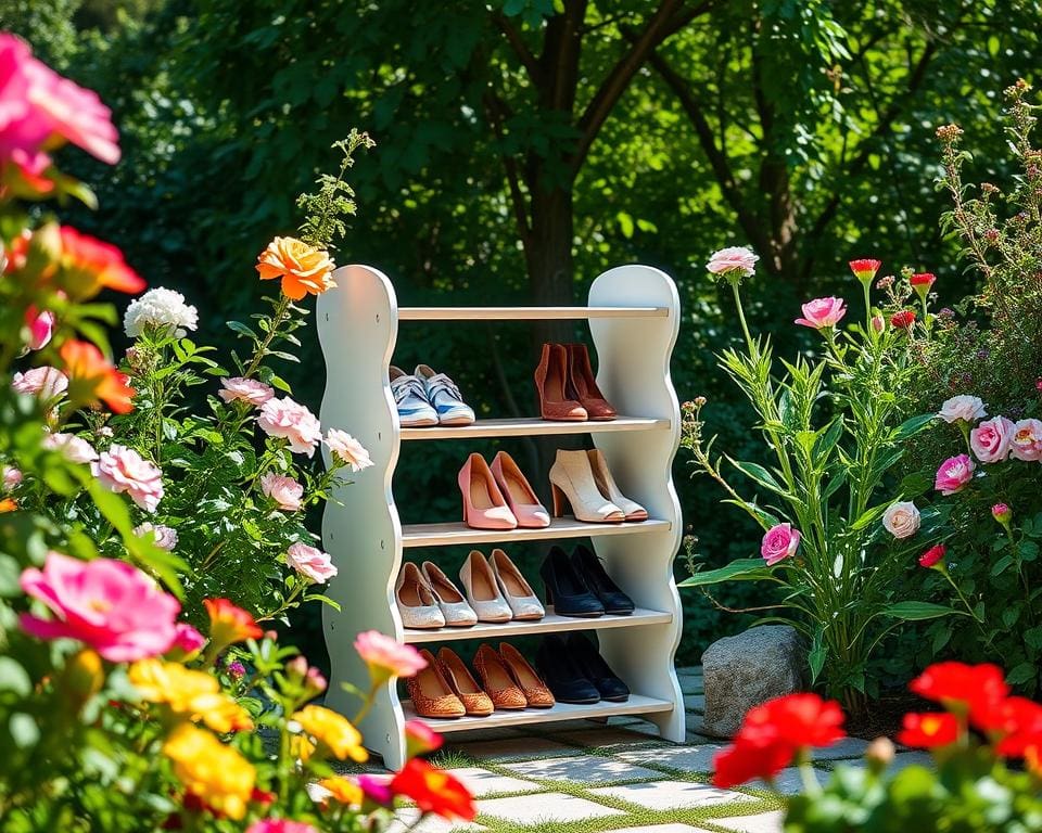 Fermob Schuhregal im Garten