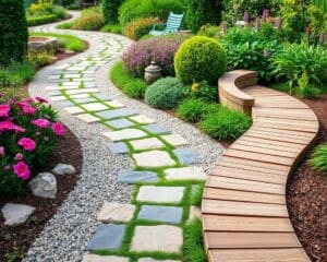 Gartenwege gestalten: Materialien und Designs im Vergleich