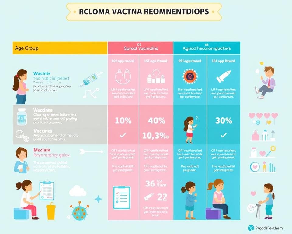Impfempfehlungen für verschiedene Altersgruppen