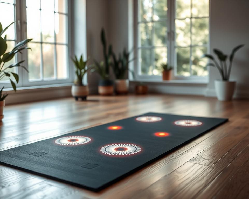 Intelligente Yogamatten mit Haltungsfeedback