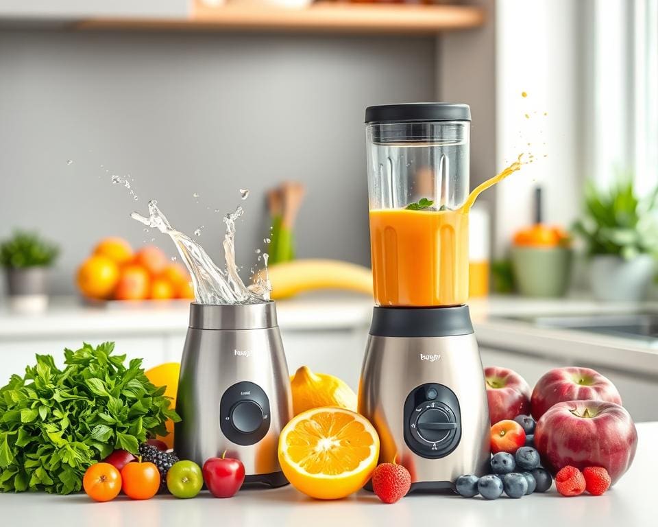 Kabellose Mixer für die Zubereitung von frischen Smoothies