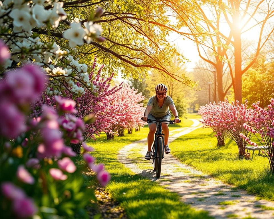 Radfahren im Frühling