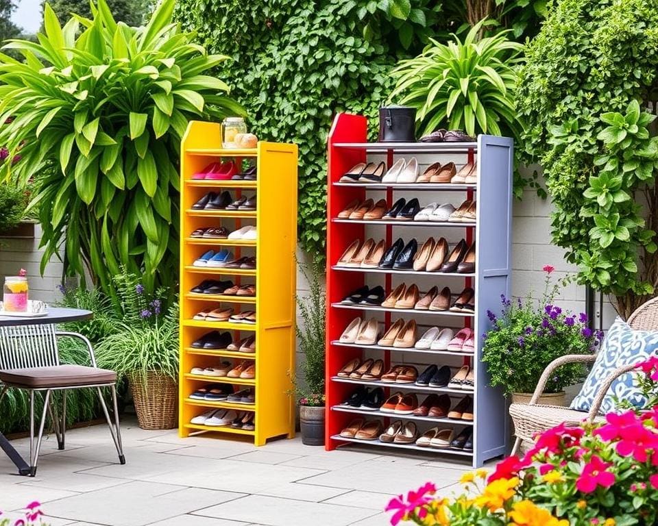 Schuhregale von Fermob: Für Ordnung im Gartenbereich