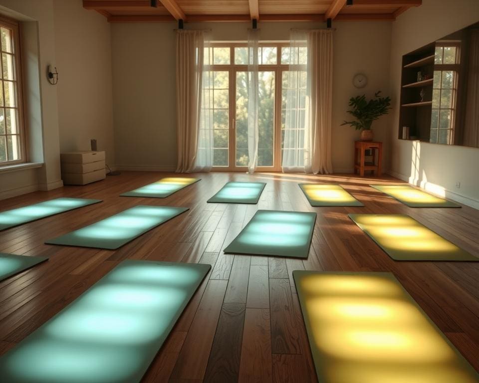 intelligente Yogamatten mit Haltungsfeedback