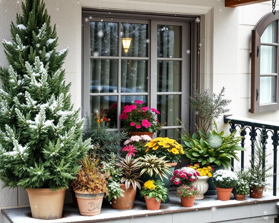 winterfeste Pflanzen für Balkon und Terrasse