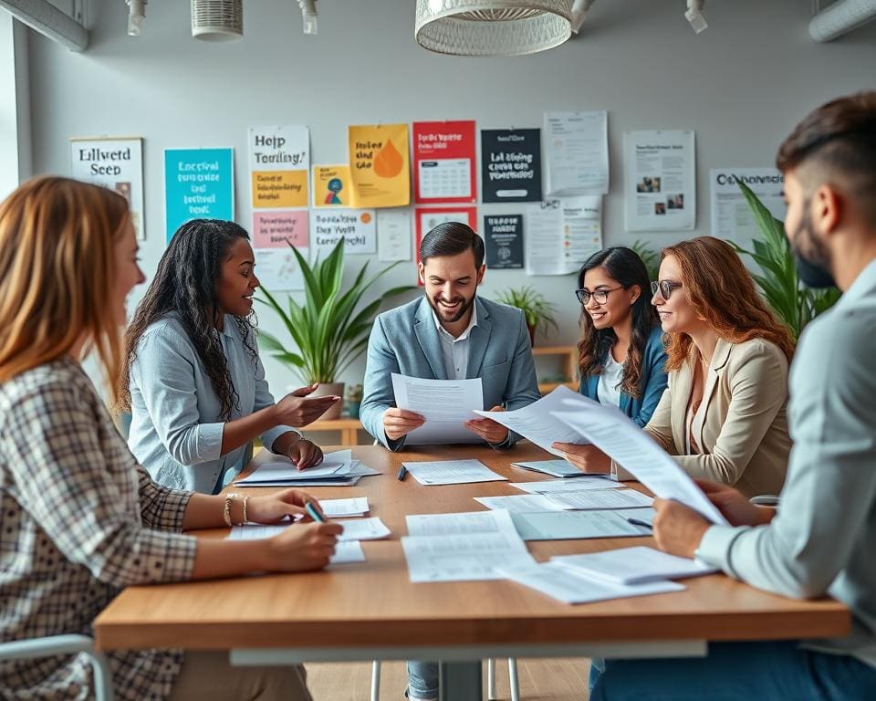 Arbeitsvermittler und Stellenangebote