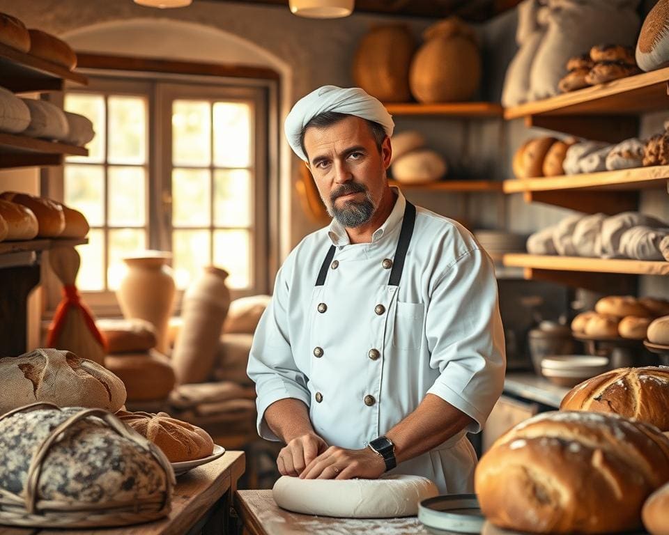 Bäckereibesitzer und ihre Tradition in der Herstellung von Backwaren