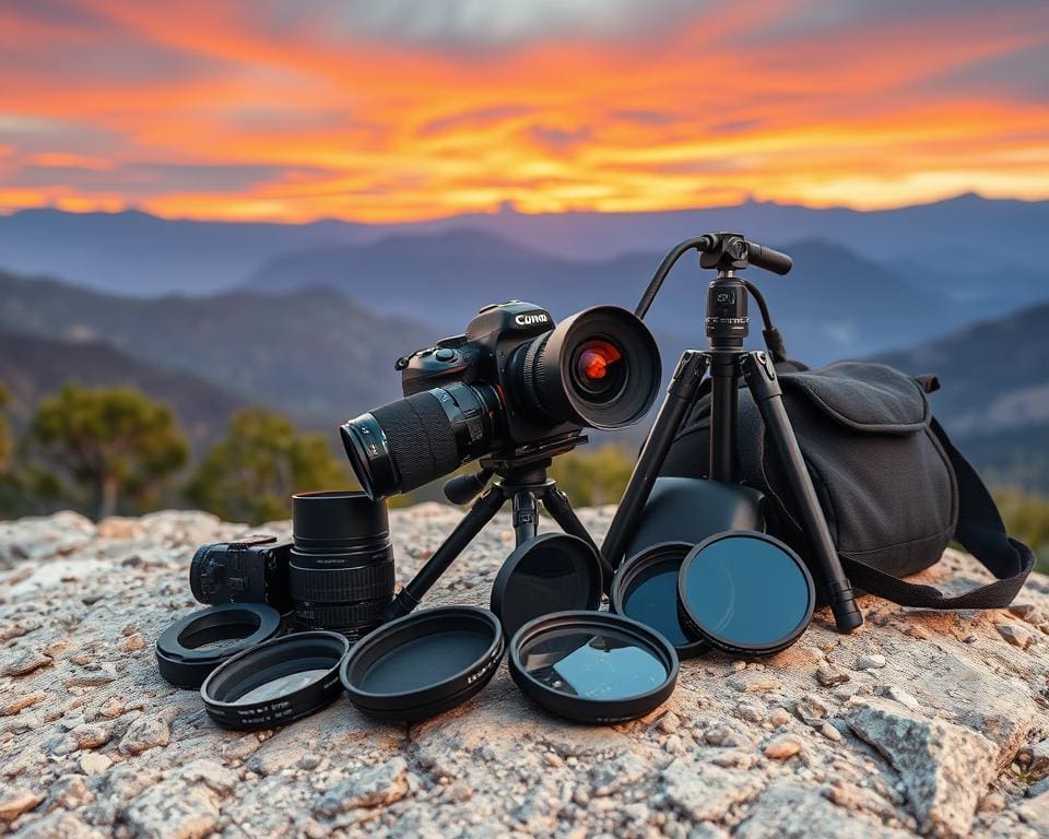 Fotografie-Ausrüstung für Landschaftsaufnahmen