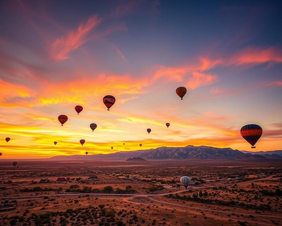 Heißluftballonfahrten über Albuquerque, New Mexico