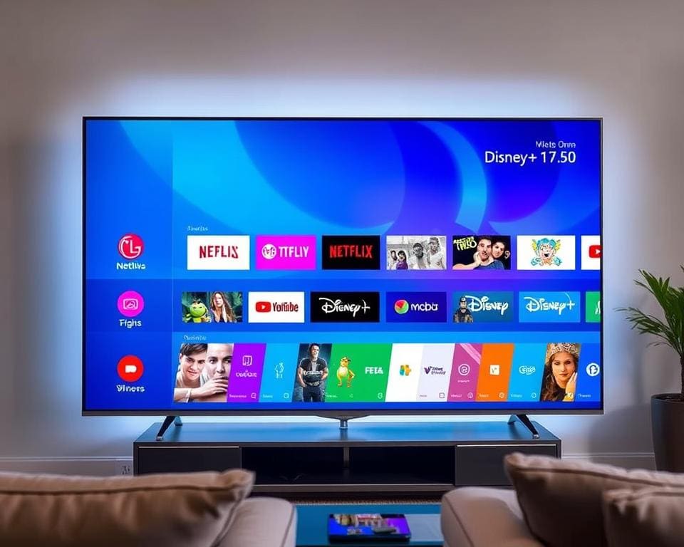 LG Smart TV Benutzeroberfläche und Streaming-Optionen