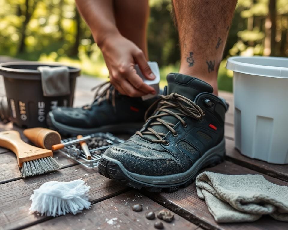 Outdoor-Schuhe reinigen Schritt-für-Schritt-Anleitung