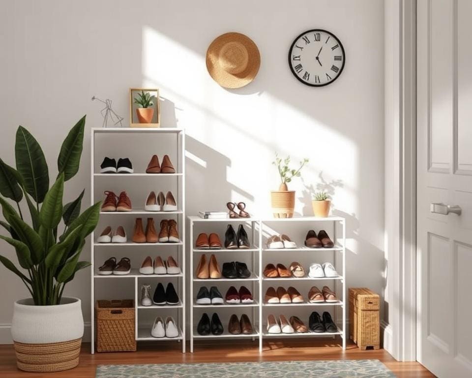 Schuhregale von IKEA, platzsparend und praktisch