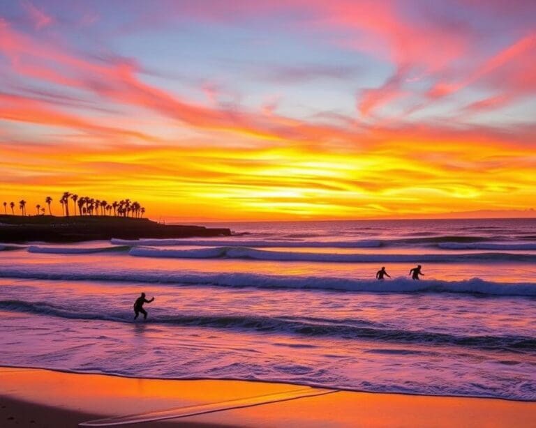 Surfen in Santa Cruz, Kalifornien