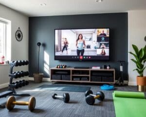 Virtuelle Fitnesskurse für Anfänger ausprobieren