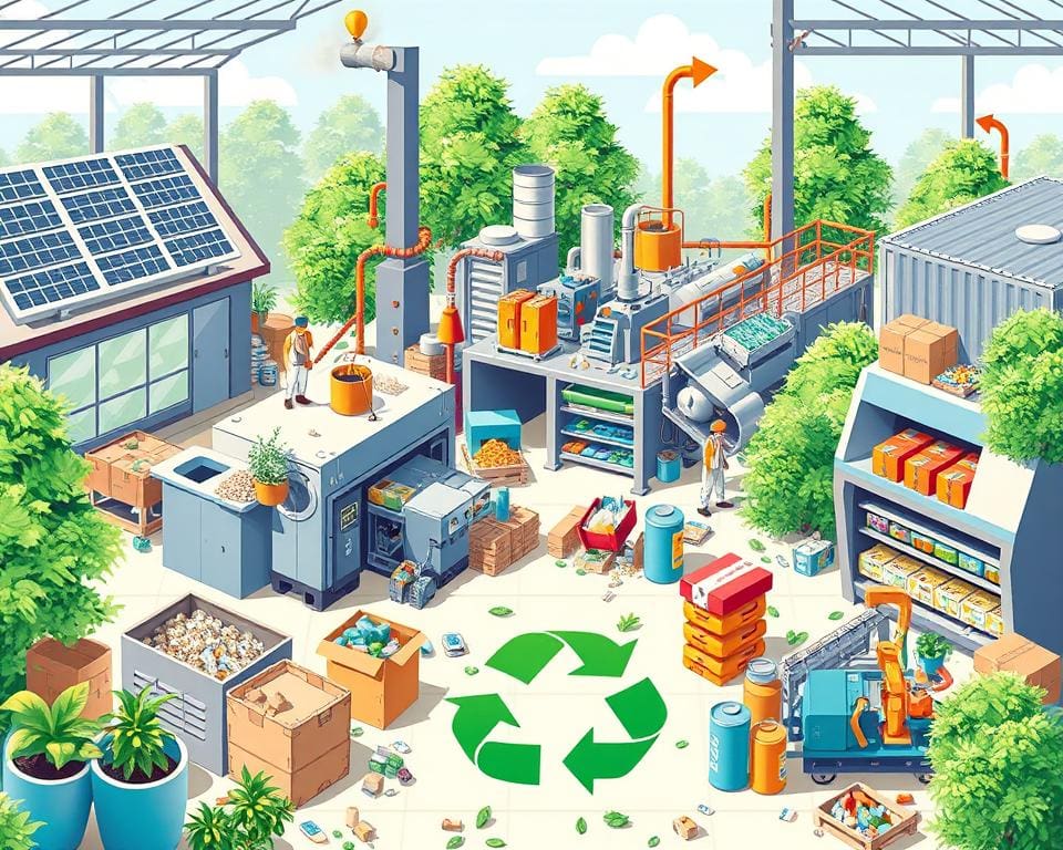 Wie beeinflusst Recycling die Konsumgüterproduktion?