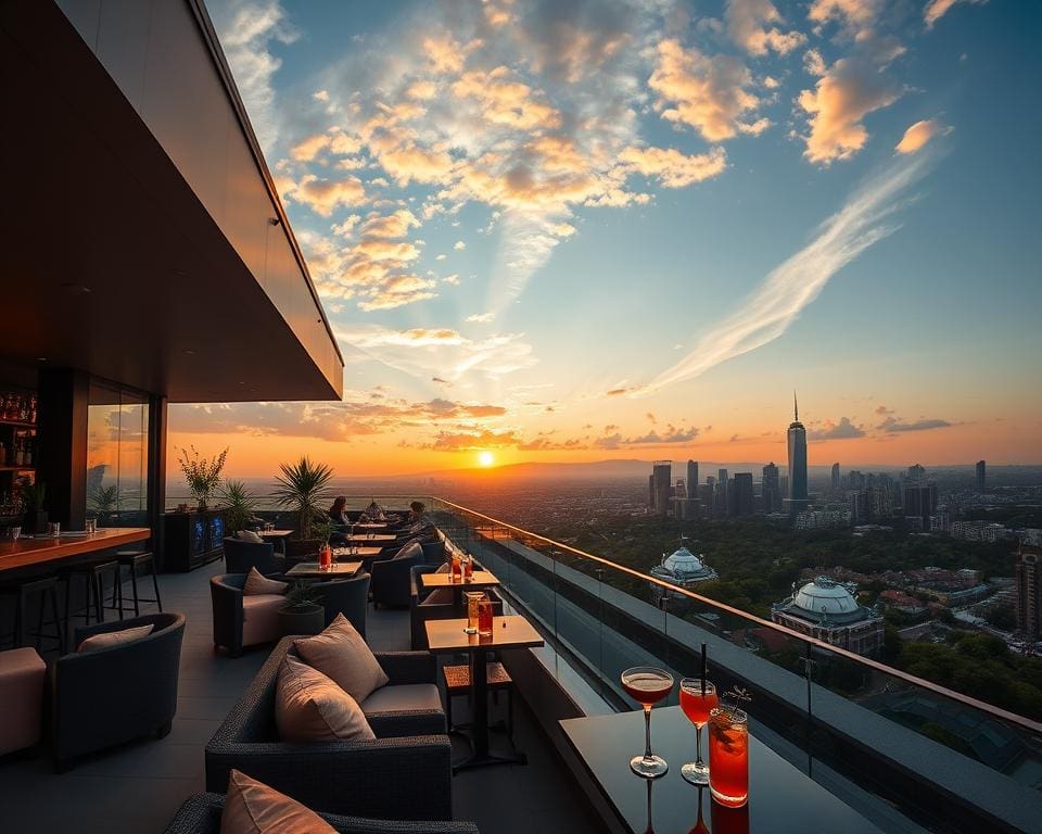 Beste Rooftop-Bars für einen Sundowner-Drink