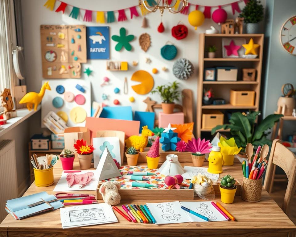 Kinderleichte Bastelprojekte für drinnen