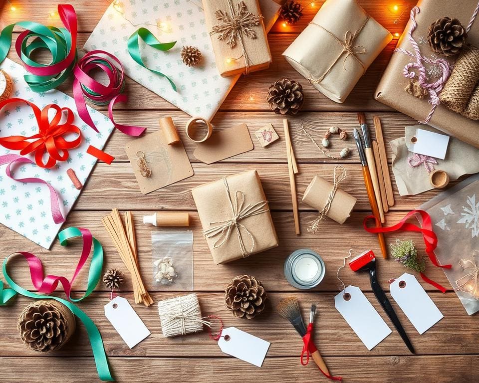 Materialien für DIY-Weihnachtsgeschenke