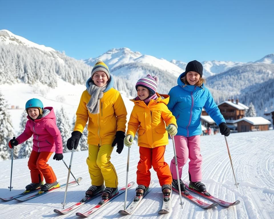 Skifahren mit Kindern