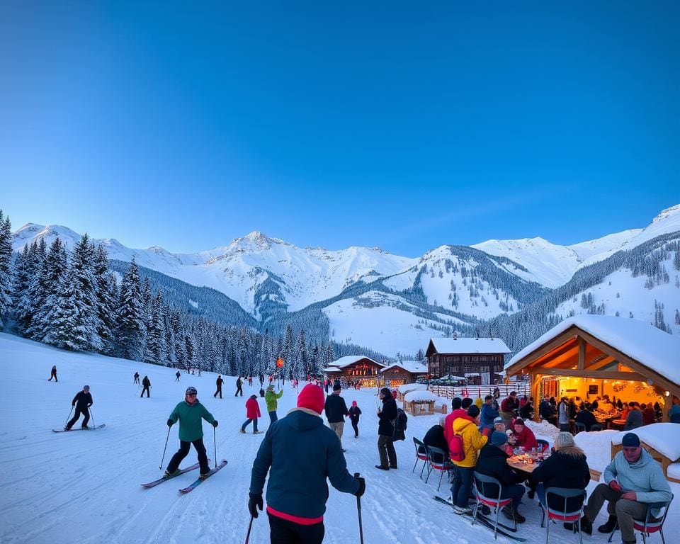 Skifahren und Snowboarden in Hinterglemm