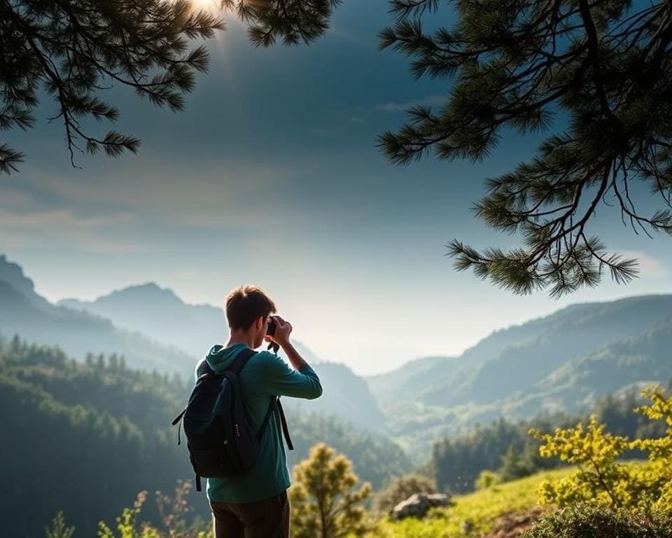 Verbindung Fotograf und Natur