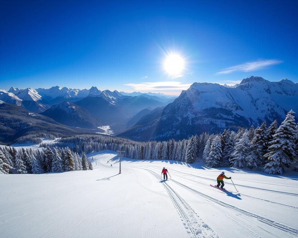 Wintersport in den französischen Alpen