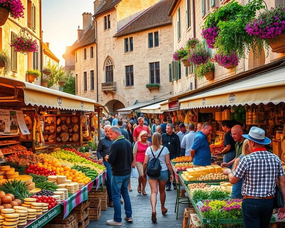 Atmosphäre der Märkte in Sarlat