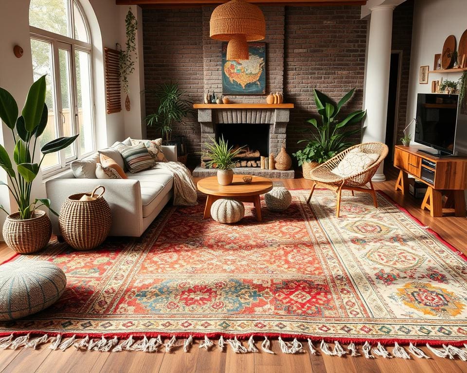 moderne Boho-Teppiche